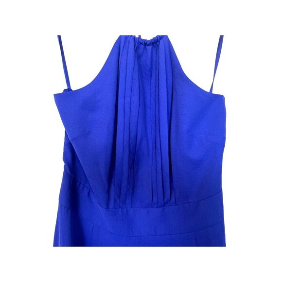 Banana Republic Deep Blue Halter Dress 6 - Picture 6 of 11
